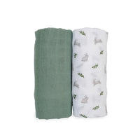 Cotton Muslin Swaddle Blankets - 2 pack