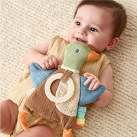 Bitzy Crinkle Lovey Sensory Teether Toy