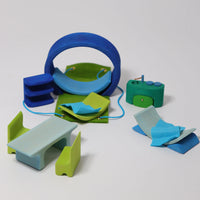 Mobile Home - Blue Green