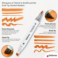 Dual Tip Alcohol Marker Set - 48pc