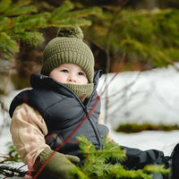 Soft Knit Baby Hat with Pom Pom