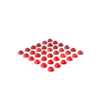 Wood Mandala Half Spheres Reds