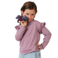 Black Axolotl Finger Puppet