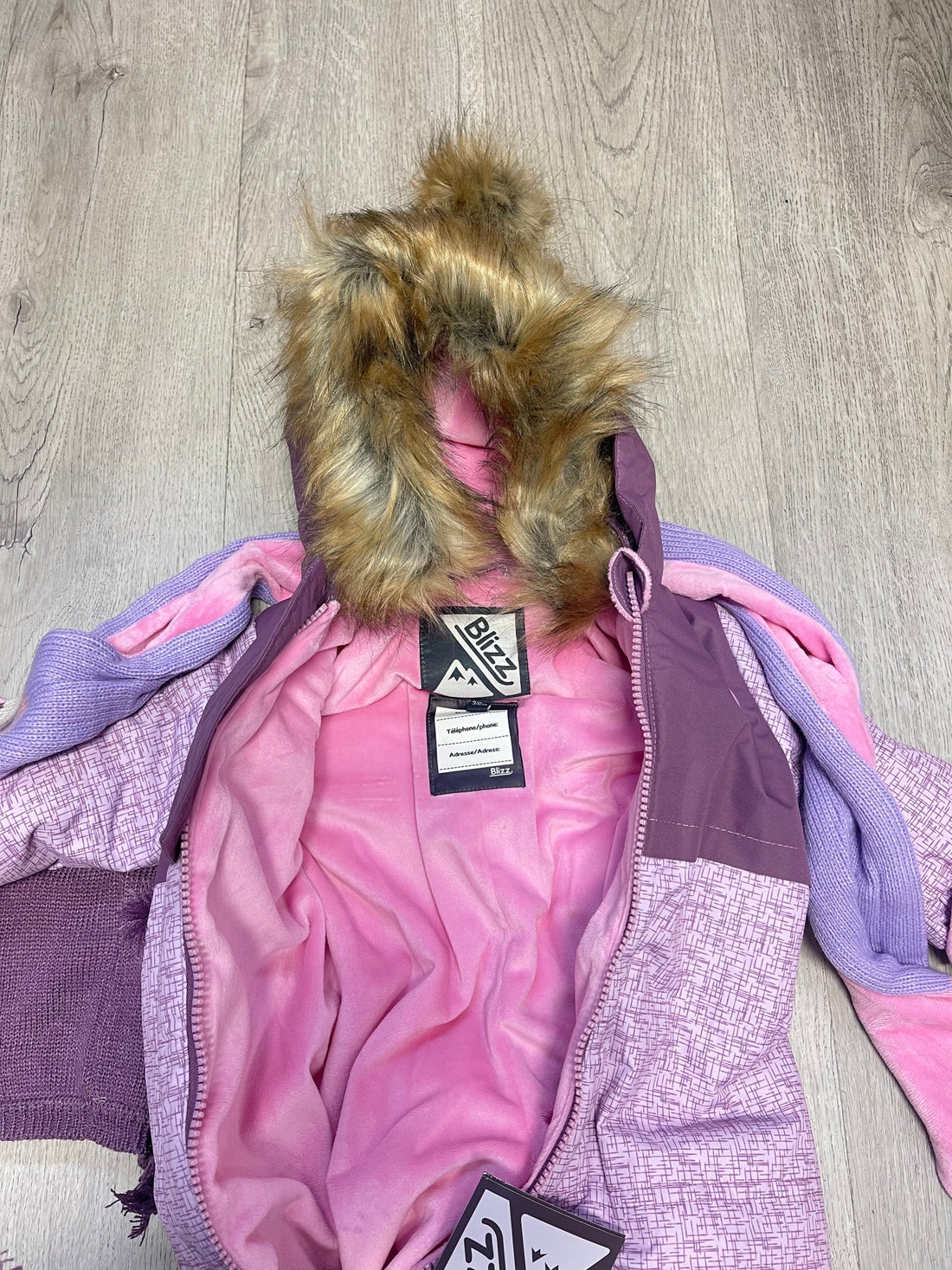Baby Girls 4 Piece Snowsuit Set - Lavender Mist