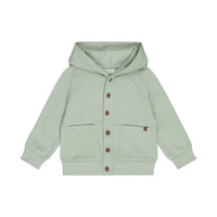 Baby Green Hooded Cardigan