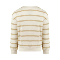 Boys' Off-White Beige Striped Sweater