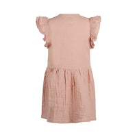Girls' Muslin Dress Soft Pink Ruffles