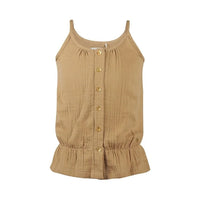 Girls' Muslin Top Light Brown
