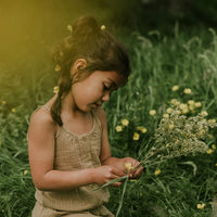 Girls' Muslin Top Light Brown