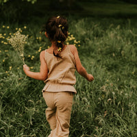 Girls' Muslin Wide Leg Trousers