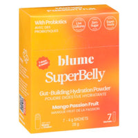 Mango Passionfruit SuperBelly Water Elixirs with Prebiotics