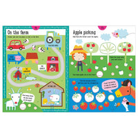 Sticker Color Create Blue Activity Book