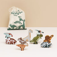 Wooden Jurassic Stacking Toys