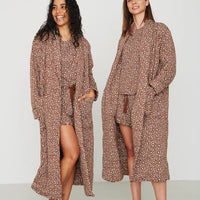 Ladies Bamboo Quilted Robe