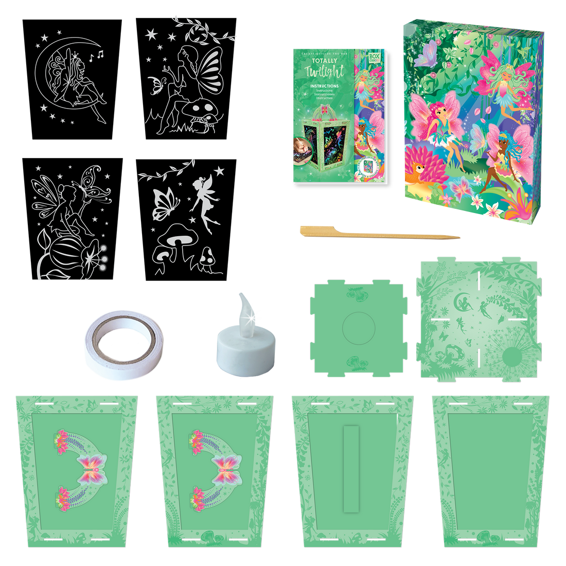 Totally Twilight Lantern Scratch Art Sets