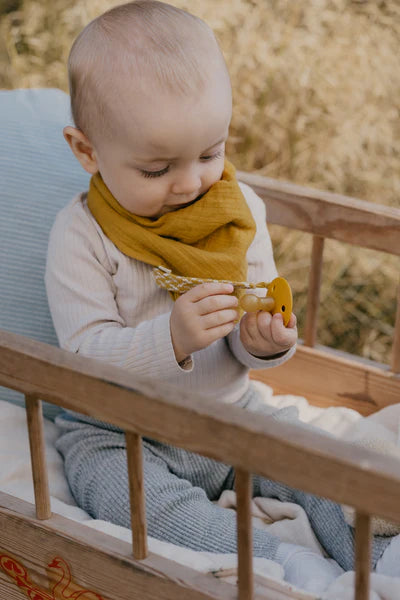 Organic Muslin Cotton Bandana Bib