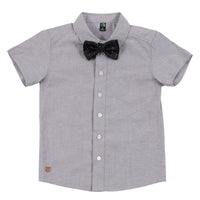 Boys Oxford Short Sleeve Shirt & Tie