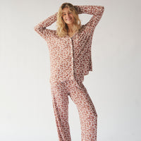 Ladies Collared Pajama Set