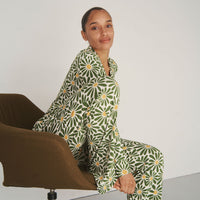 Ladies Collared Pajama Set