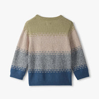Boys Blue Combo Crew Neck Sweater