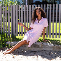 Ladies Collared Nightgown
