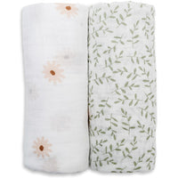 Cotton Muslin Swaddle Blankets - 2 pack