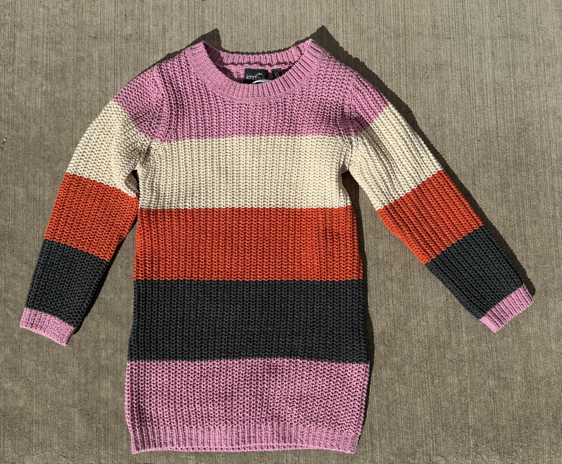 Girls Striped Sweater Tunic