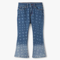 Girls Hearts Flared Ombre Jeans