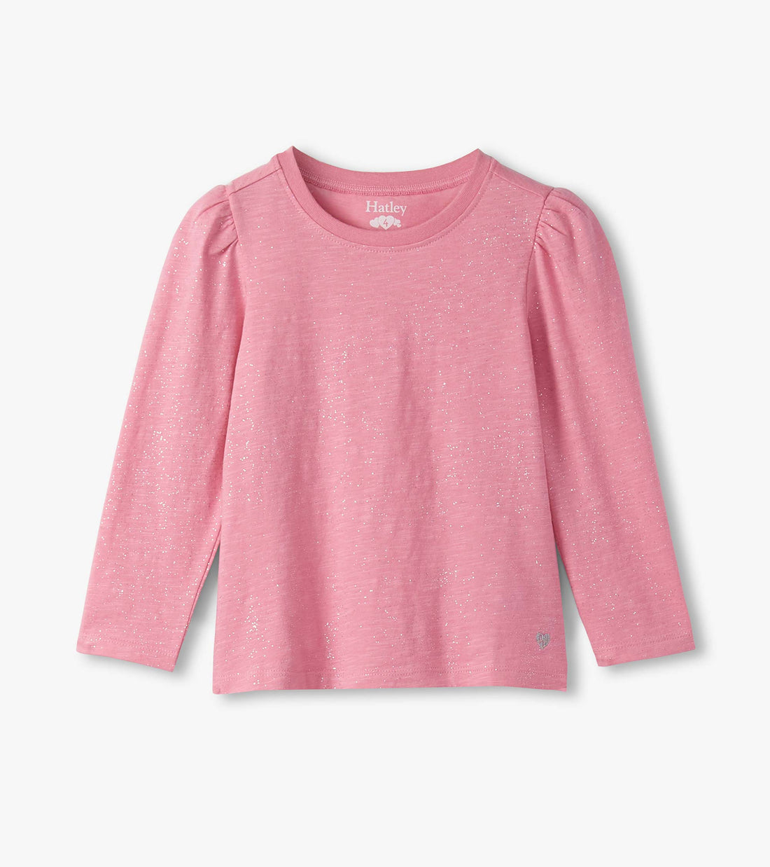 Girls Sparkle Puff Sleeve Tee