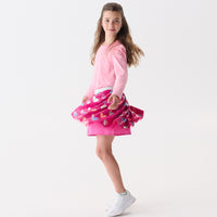 Girls Sparkle Puff Sleeve Tee