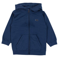 Boys’ French Cotton Zip-Up Hoodie – Navy