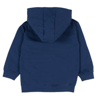 Boys’ French Cotton Zip-Up Hoodie – Navy