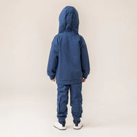 Boys’ French Cotton Zip-Up Hoodie – Navy