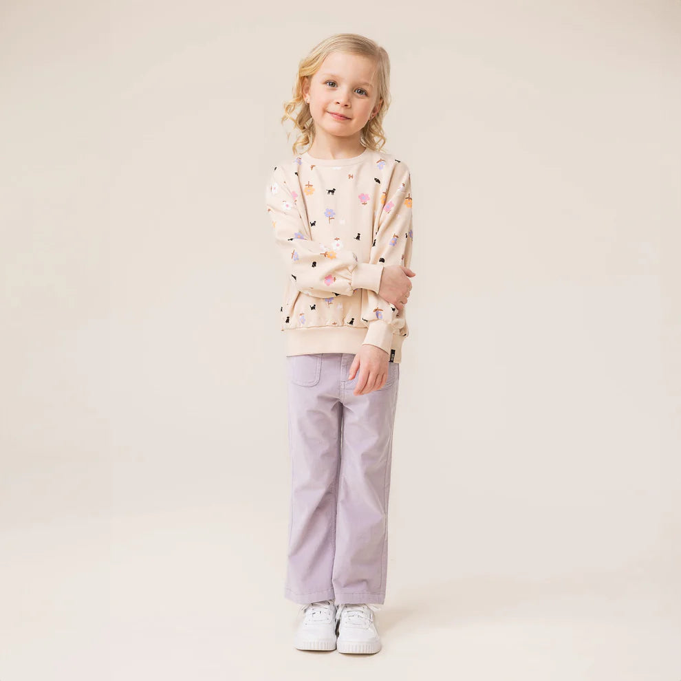 Girls’ Printed French Terry Sweatshirt