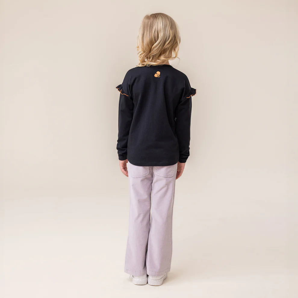 Girls' Purple Flared Pants