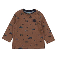 Baby Boys’ Tractor Print Long Sleeve T-Shirt