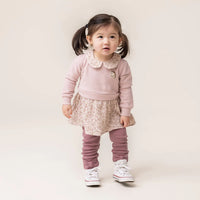 Baby Girls’ 2-Piece Collared Tunic & Leggings Set