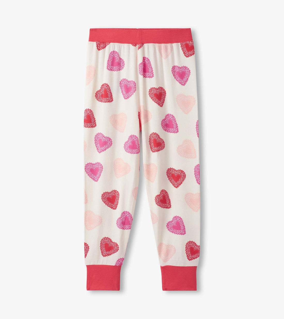 Girls Cut Out Hearts Pajama Set