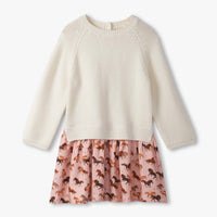 Girls Tinsel Horses Sweater Dress