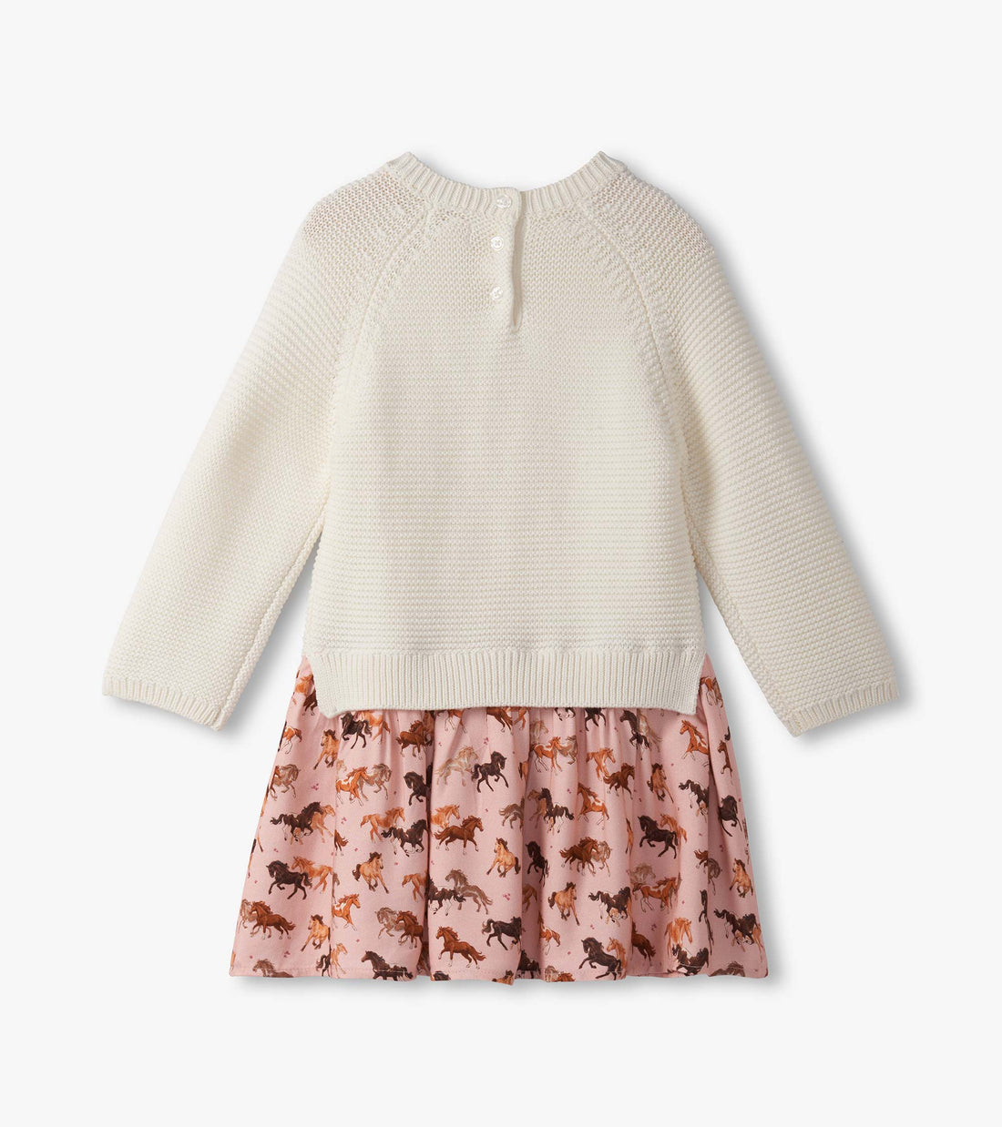 Girls Tinsel Horses Sweater Dress