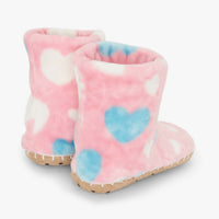 Big Hearts Fuzzy Fleece Slippers