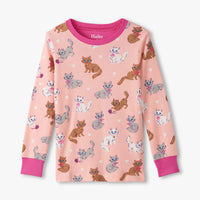 Girls Little Kitties Pajama Set