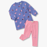 Girls Little Kitties Dress & Legging Set
