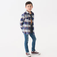 Mountain Top Plaid Fleece Button Down