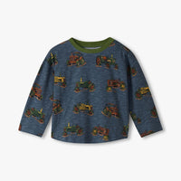 Landscape Tractors Graphic Tee & Pull on Pant Set