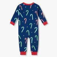 Baby Glow in the Dark Candy Cane Romper