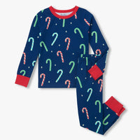 Kids Glow in the Dark Candy Cane Pajama Set