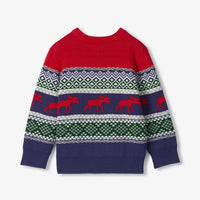 Boys' Holiday Fair Isle Crew Neck Sweater