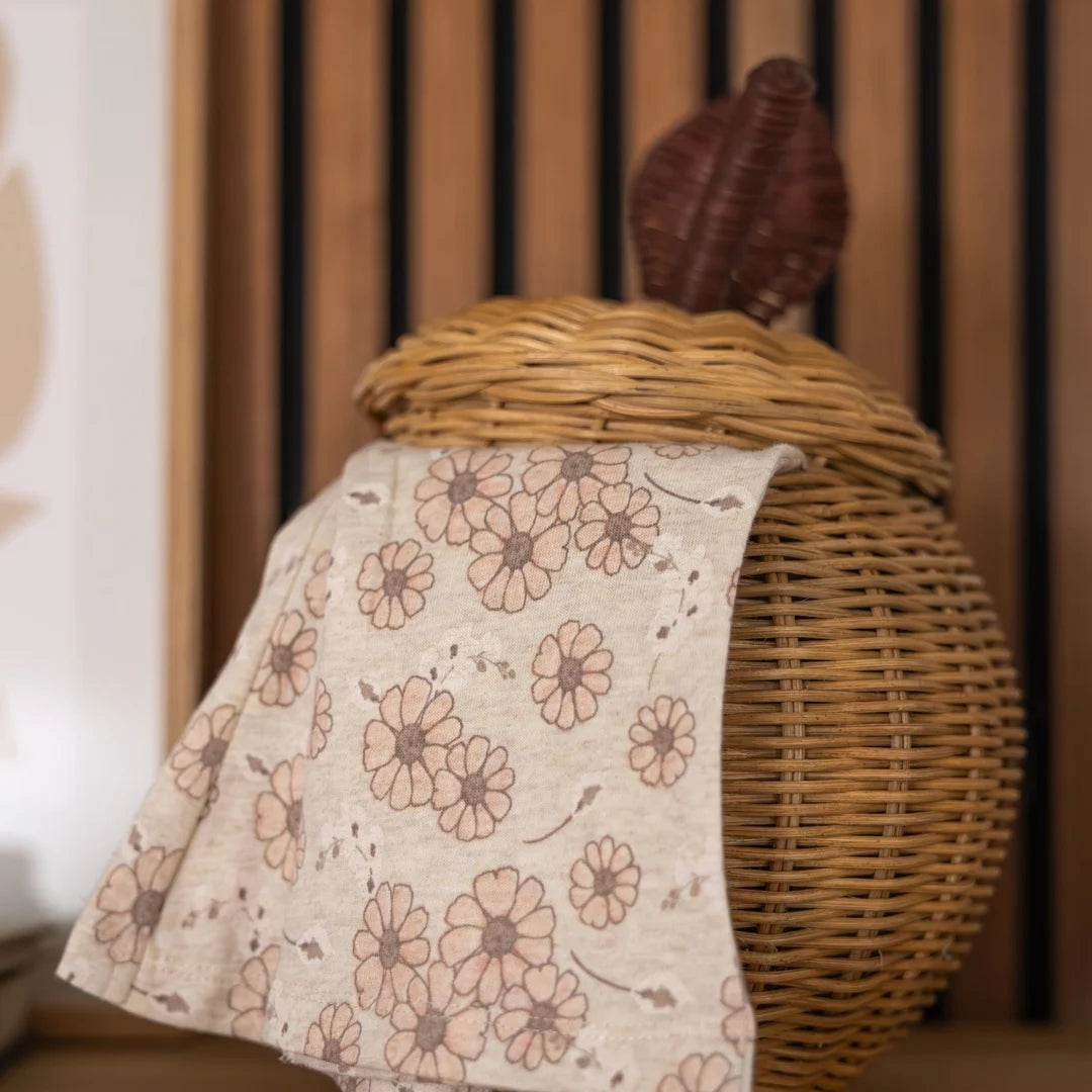 Girls Flared Trousers with Flowers