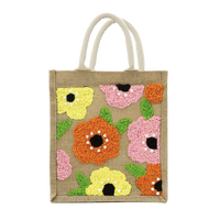 Floral Punch Needle Bag